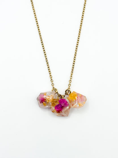 Late Bloomers Crystal Cluster Necklace