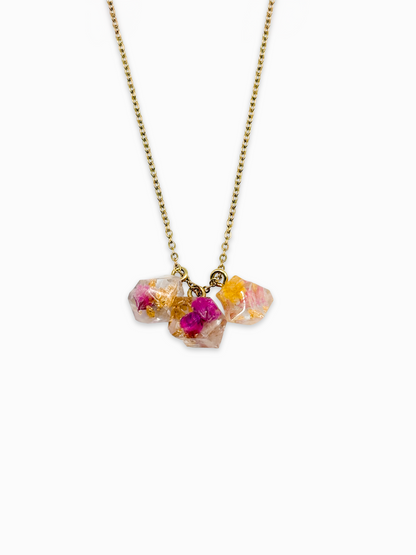 Late Bloomers Crystal Cluster Necklace