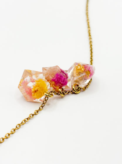 Late Bloomers Crystal Cluster Necklace