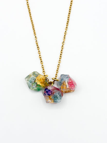 Late Bloomers Crystal Cluster Necklace