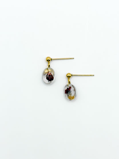 The Final Chapter Mini Oval Dangle Earrings