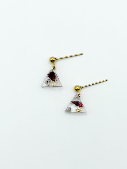 The Final Chapter Mini Triangle Dangle Earrings
