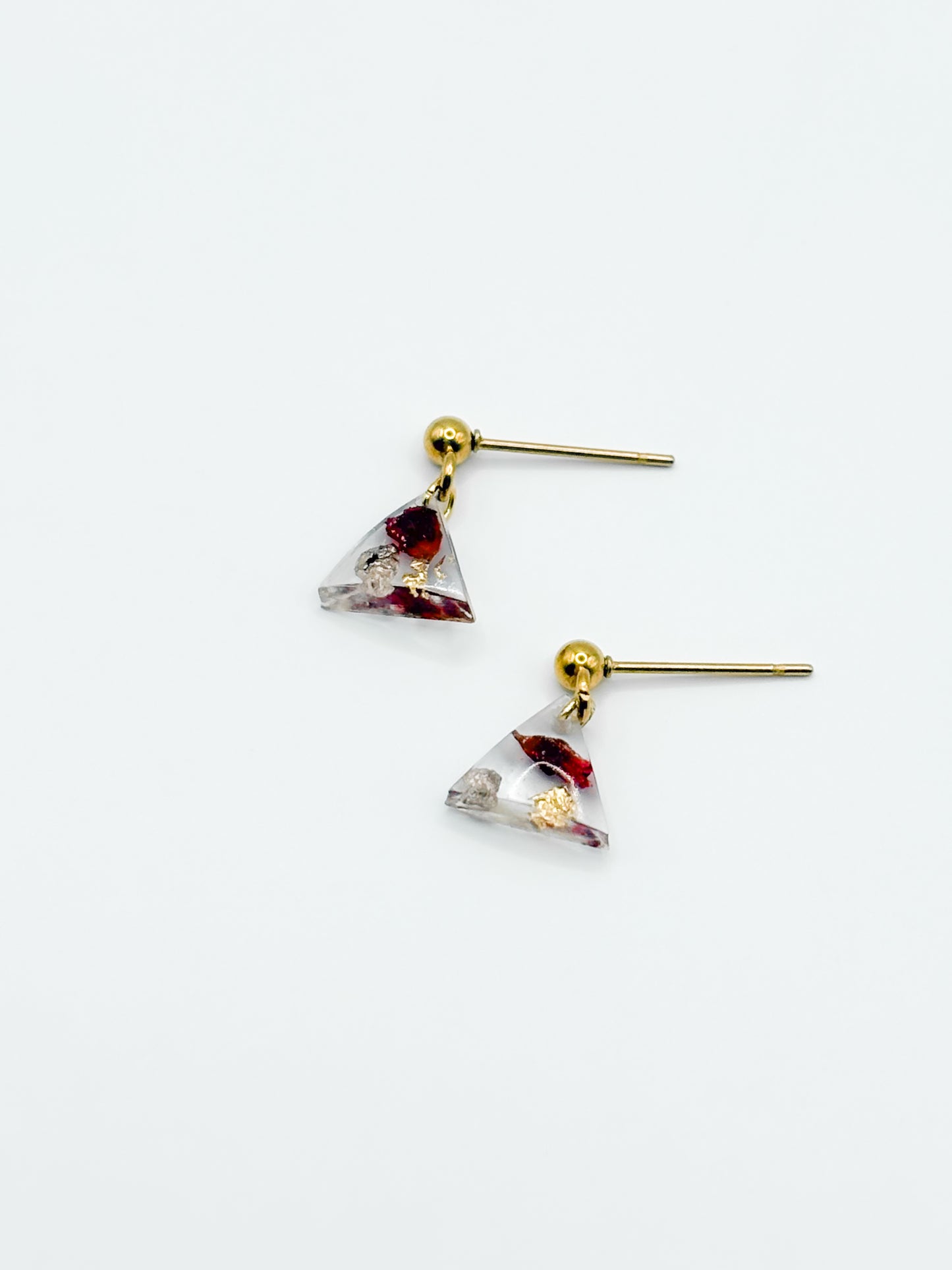 The Final Chapter Mini Triangle Dangle Earrings
