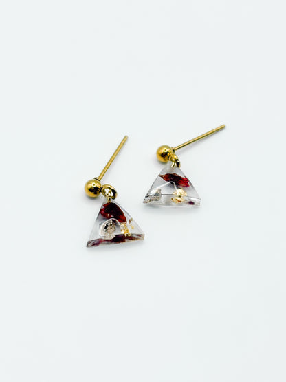 The Final Chapter Mini Triangle Dangle Earrings