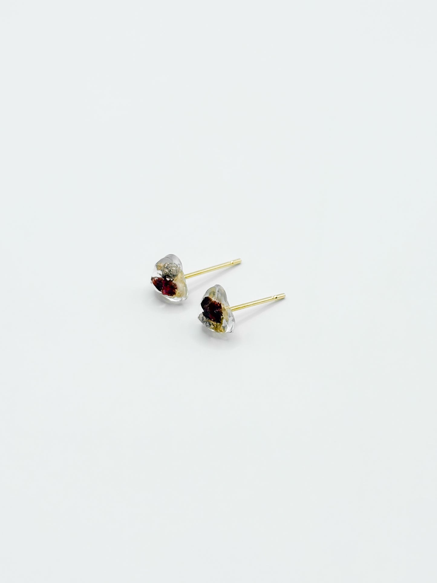 The Final Chapter Mini Heartbeat Stud Earrings