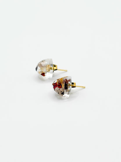 The Final Chapter Diamond Cut Stud Earrings