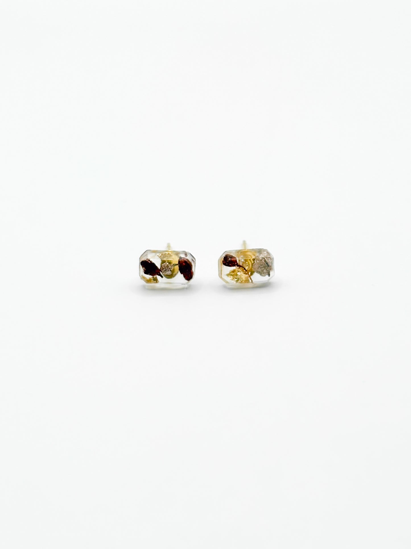 The Final Chapter Mini Emerald Cut Stud Earrings