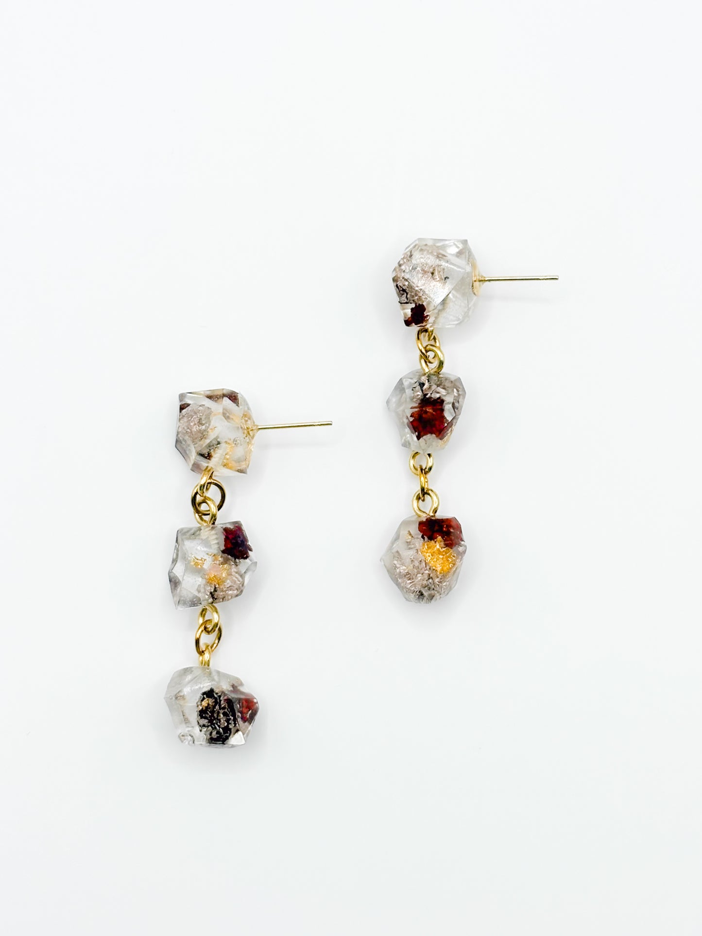 The Final Chapter Crystal 3-Drop Earrings