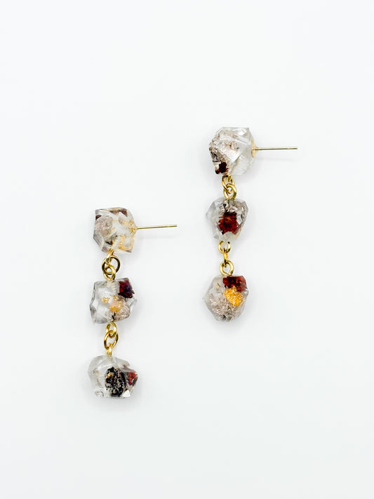 The Final Chapter Crystal 3-Drop Earrings