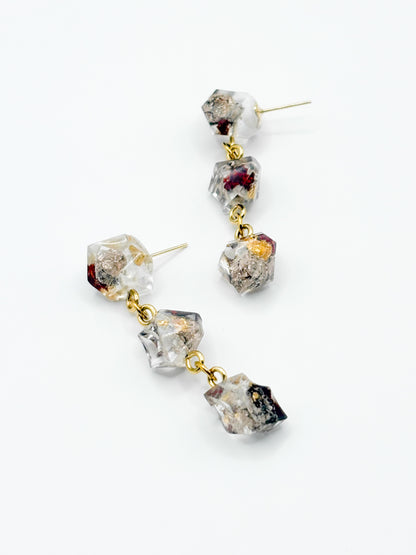 The Final Chapter Crystal 3-Drop Earrings
