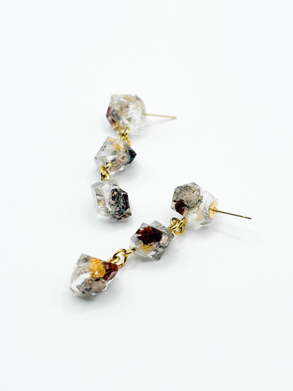 The Final Chapter Crystal 3-Drop Earrings