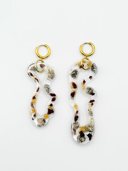 The Final Chapter Asymmetric Organic Earrings