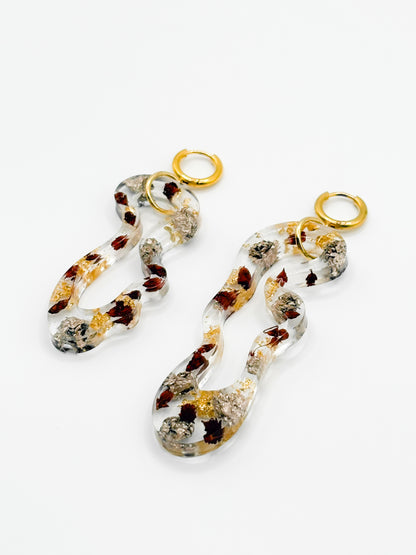 The Final Chapter Asymmetric Organic Earrings