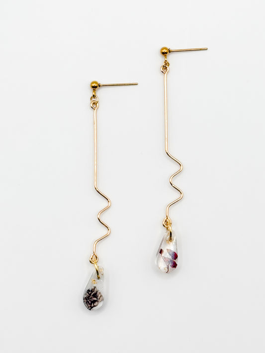 The Final Chapter Teardrop Wiggle Drop Earrings