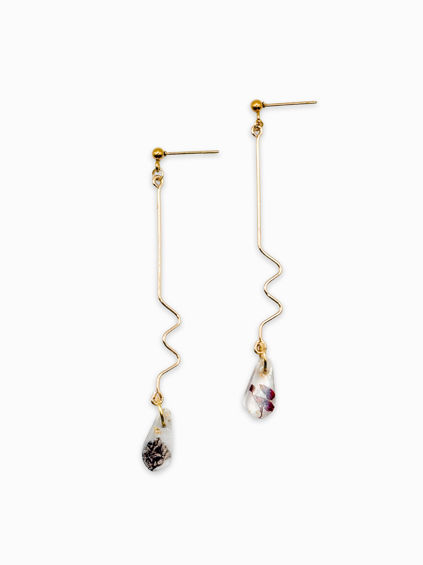 The Final Chapter Teardrop Wiggle Drop Earrings