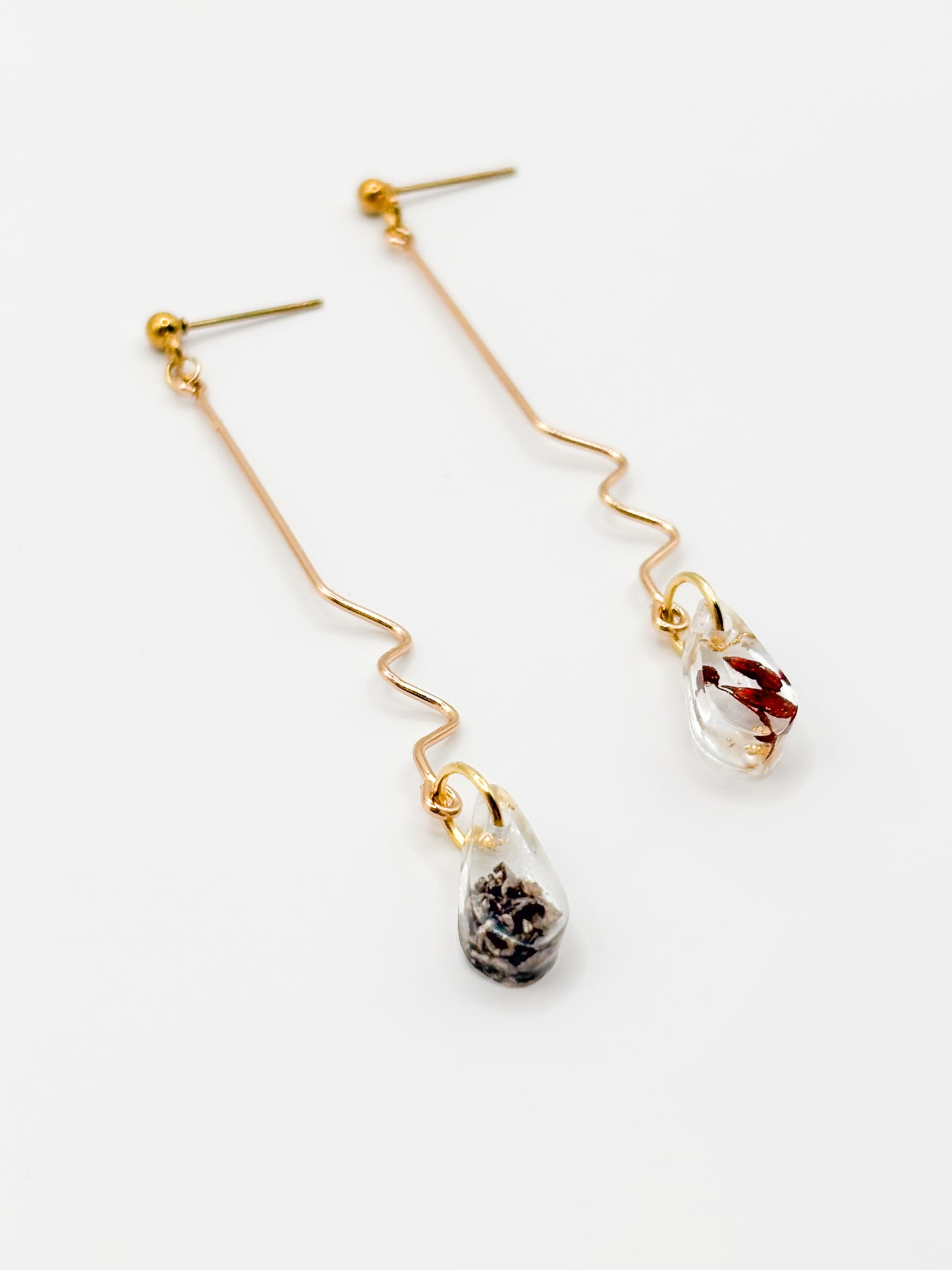 The Final Chapter Teardrop Wiggle Drop Earrings