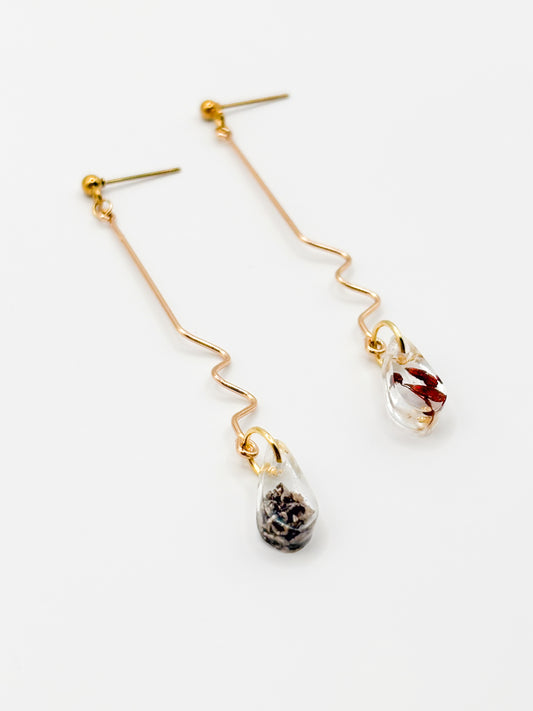 The Final Chapter Teardrop Wiggle Drop Earrings
