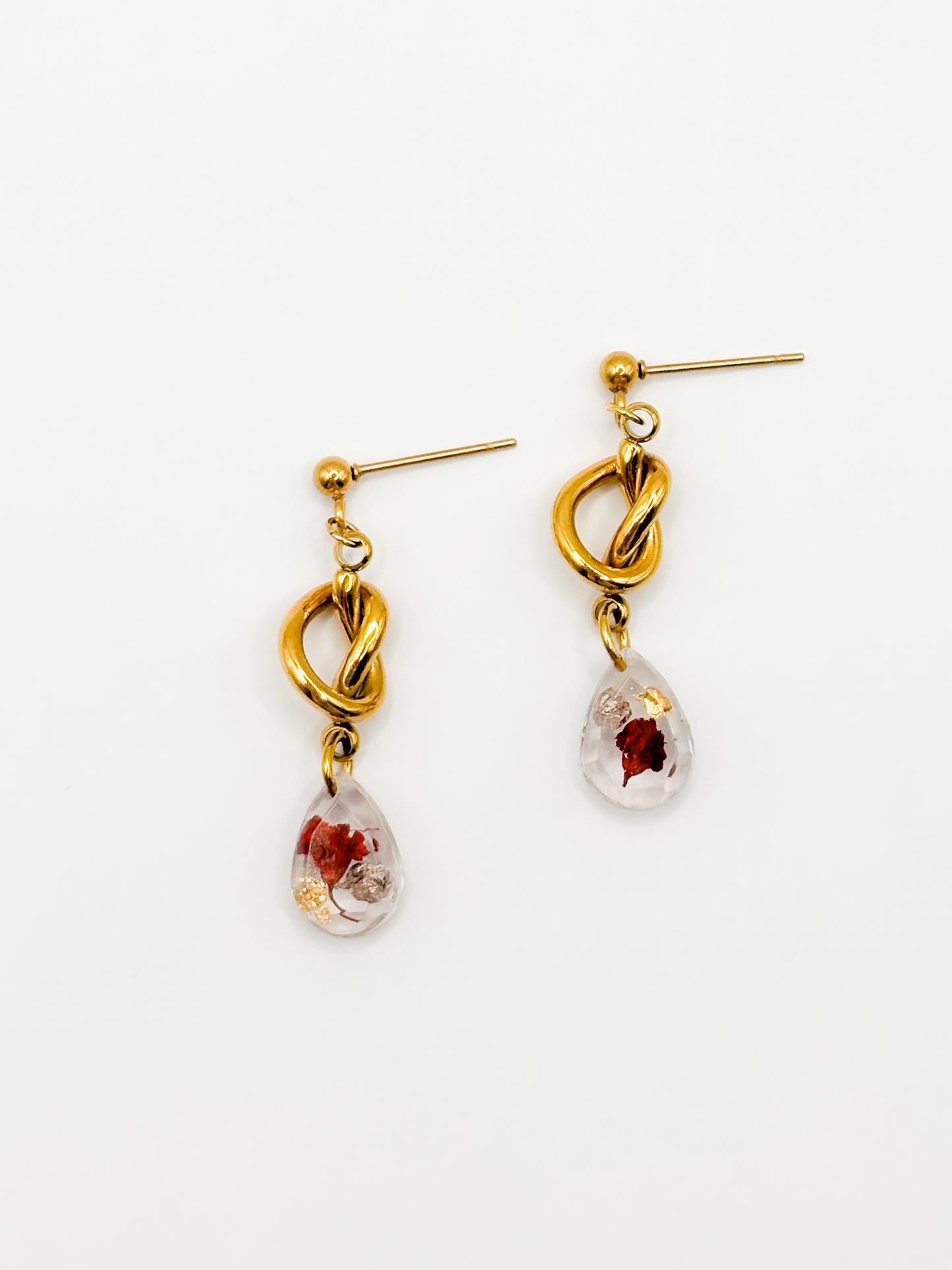 The Final Chapter Teardrop Knot Drop Earrings