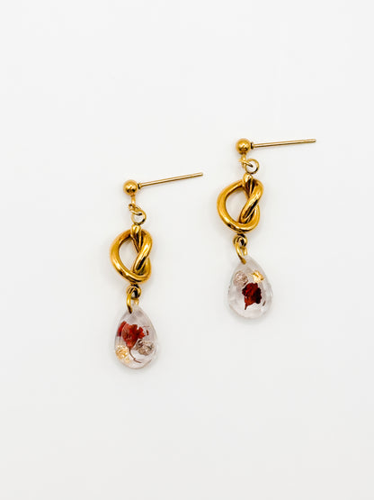 The Final Chapter Teardrop Knot Drop Earrings