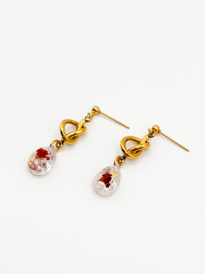 The Final Chapter Teardrop Knot Drop Earrings