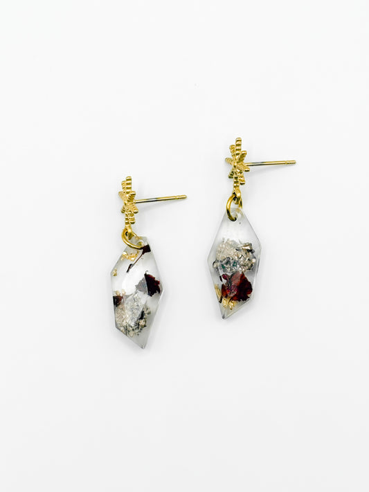 The Final Chapter Faceted Starry Drop Earrings