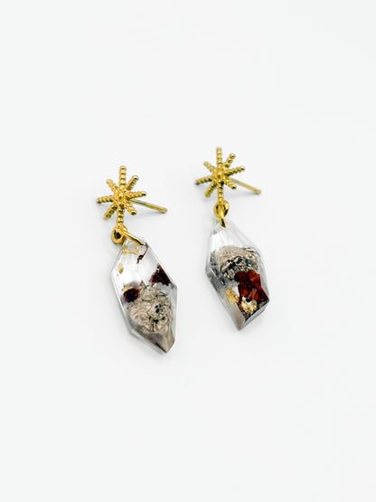 The Final Chapter Faceted Starry Drop Earrings