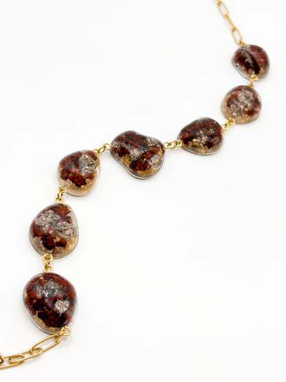 The Final Chapter Pebble Necklace