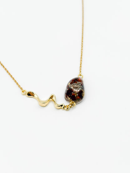 The Final Chapter Liquid Pebble Necklace
