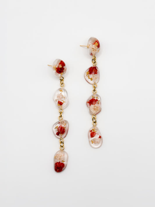 Mon Chéri Small Pebble 4-Drop Earrings