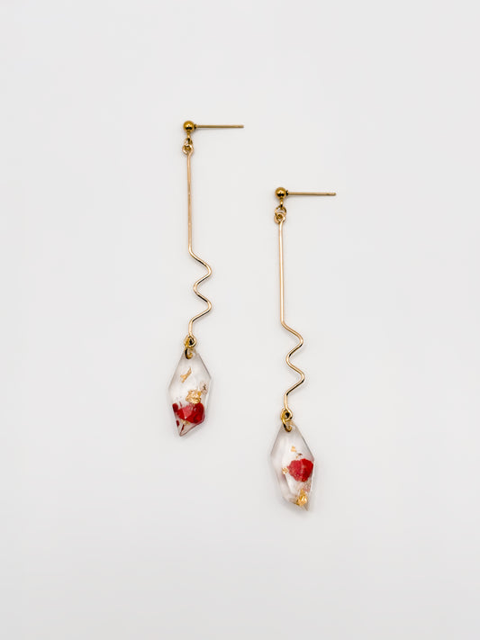 Mon Chéri Faceted Wiggle Drop Earrings