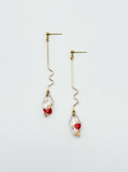 Mon Chéri Faceted Wiggle Drop Earrings