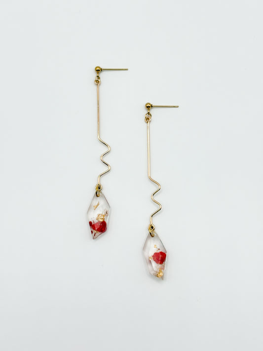 Mon Chéri Faceted Wiggle Drop Earrings