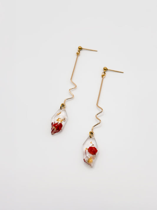 Mon Chéri Faceted Wiggle Drop Earrings