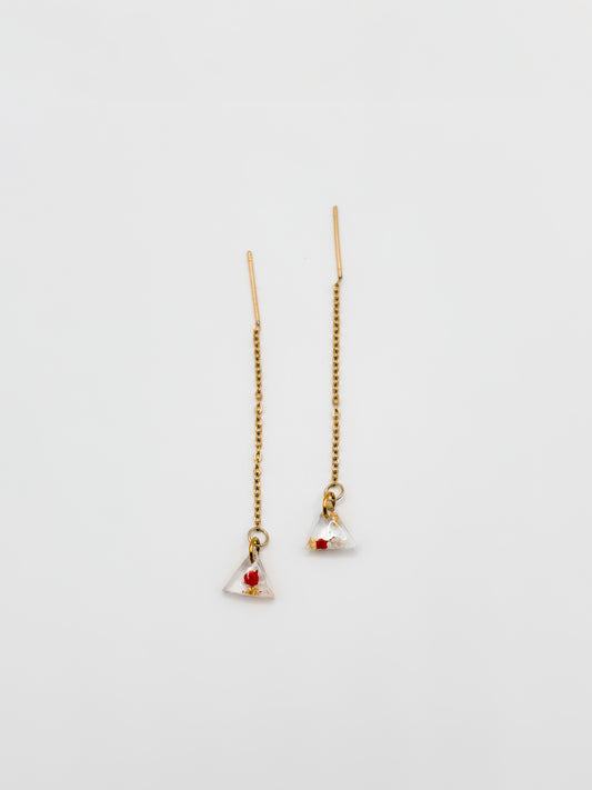 Mon Chéri Triangle Mini Threader Earrings