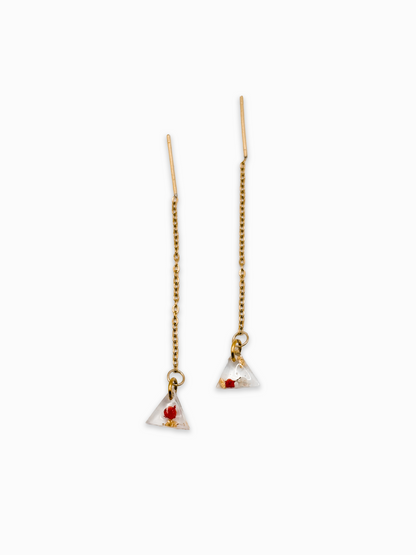 Mon Chéri Triangle Mini Threader Earrings