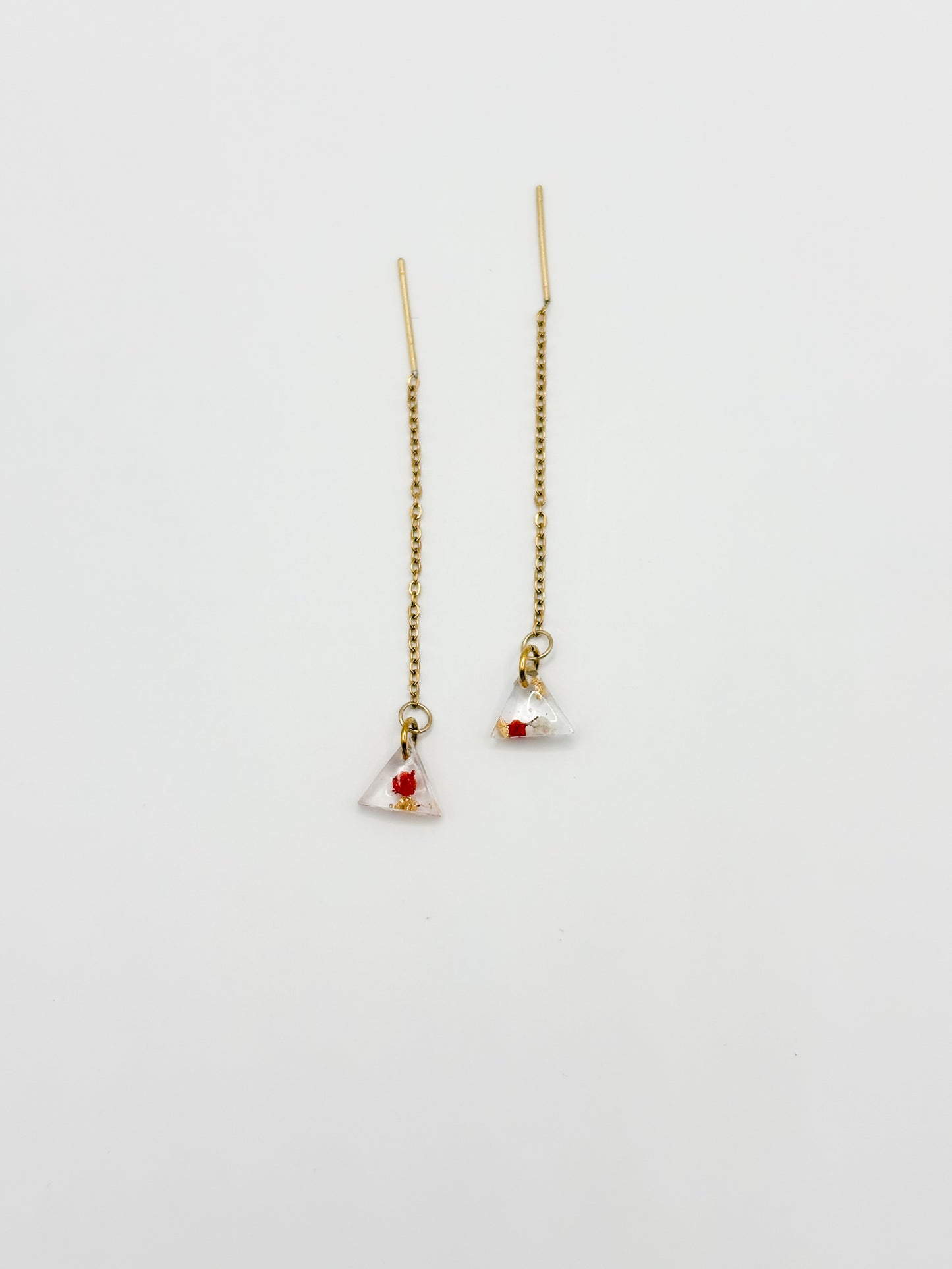 Mon Chéri Triangle Mini Threader Earrings