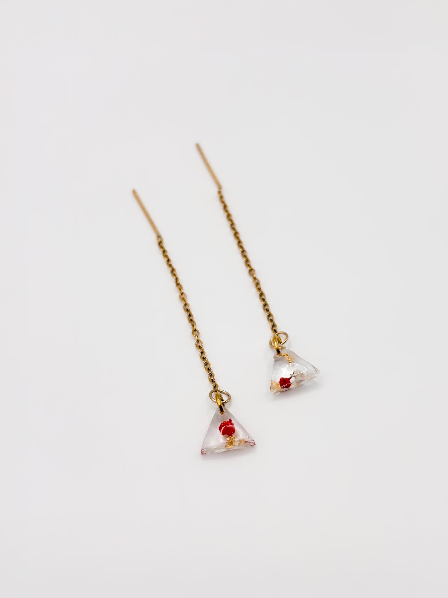 Mon Chéri Triangle Mini Threader Earrings