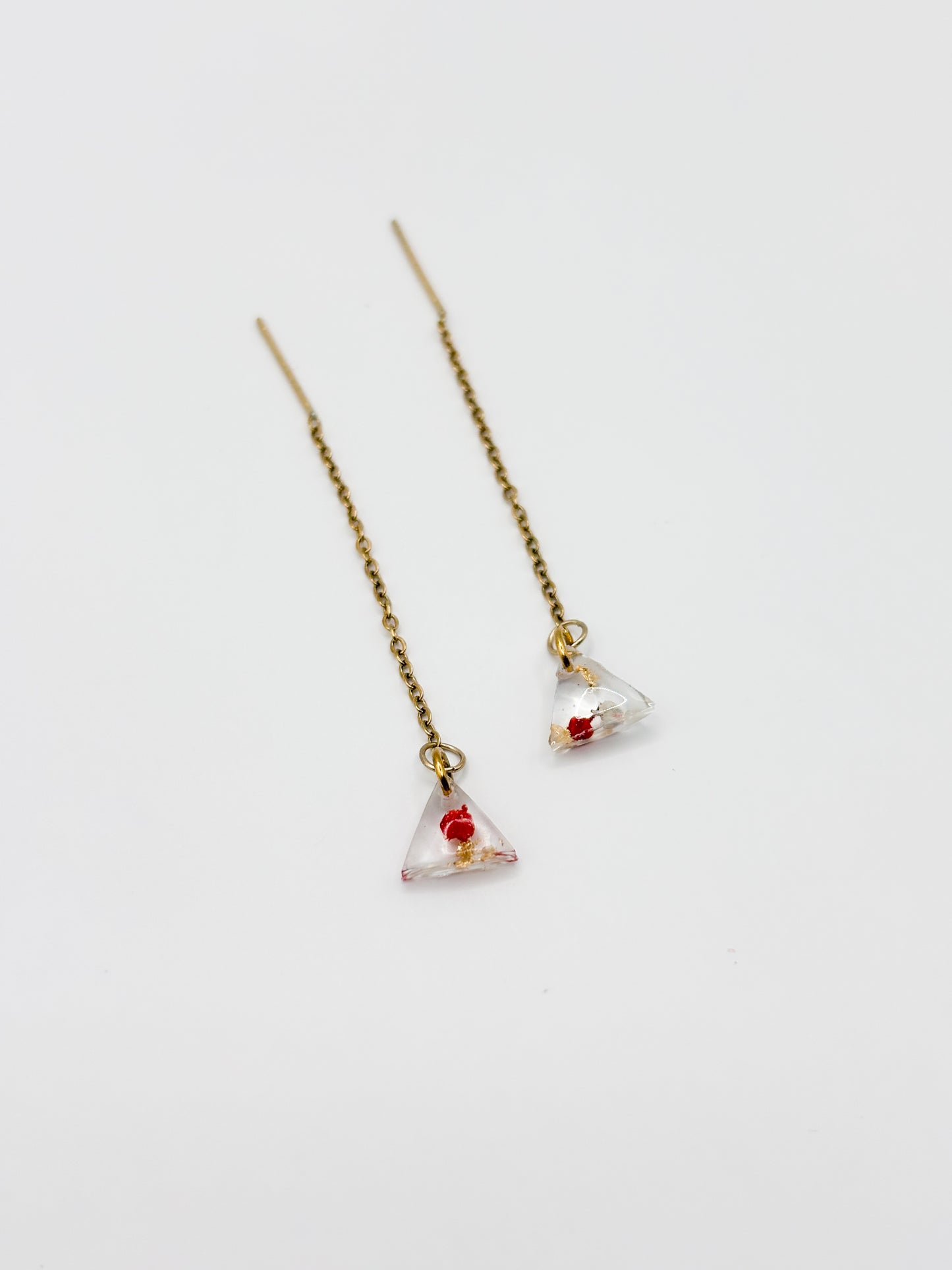 Mon Chéri Triangle Mini Threader Earrings