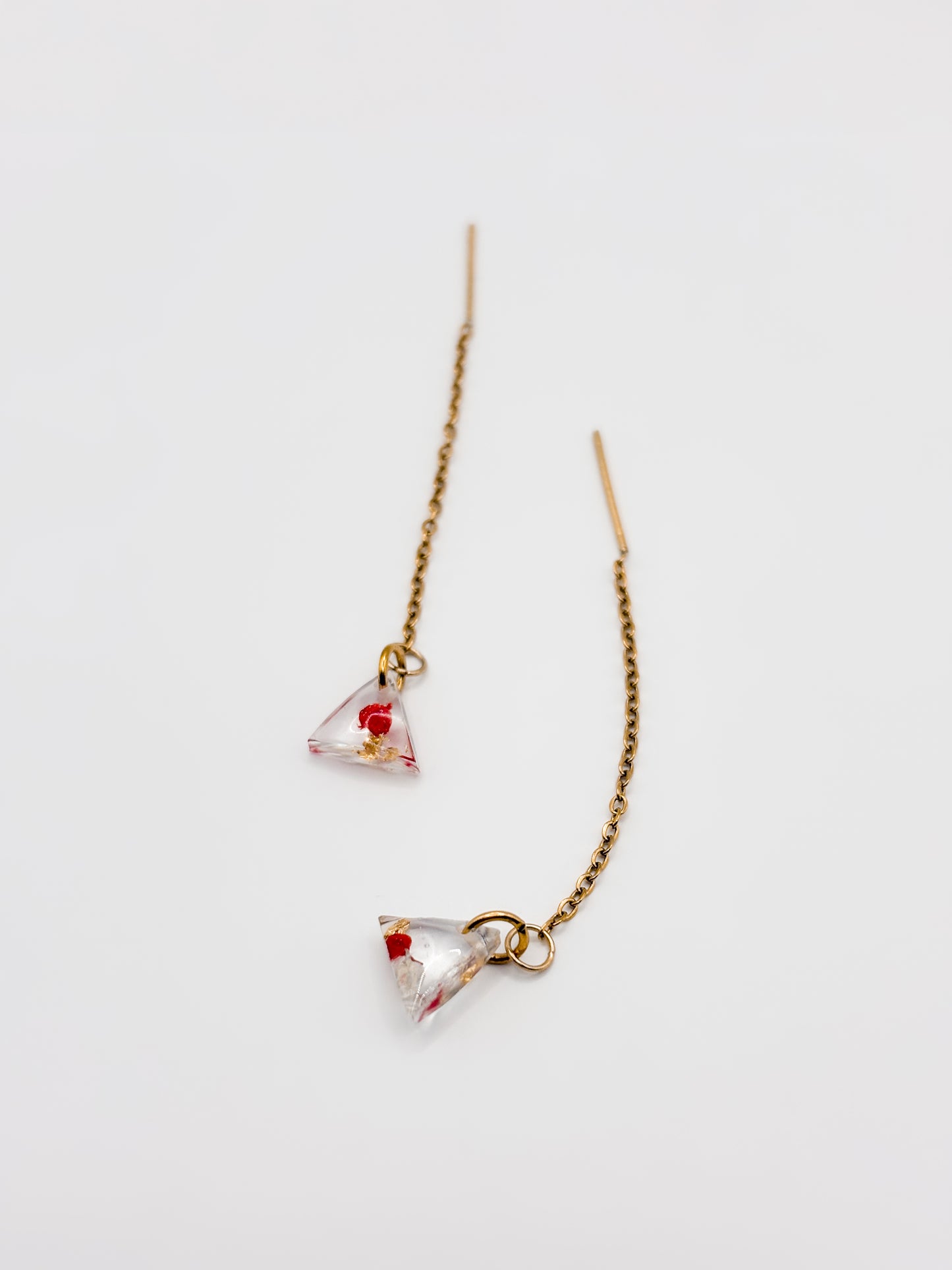 Mon Chéri Triangle Mini Threader Earrings