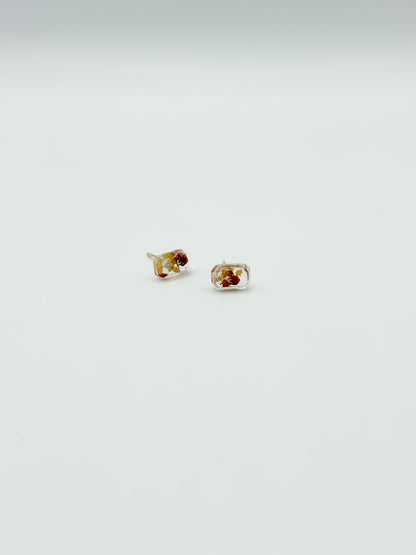 Mon Chéri Mini Emerald Cut Stud Earrings