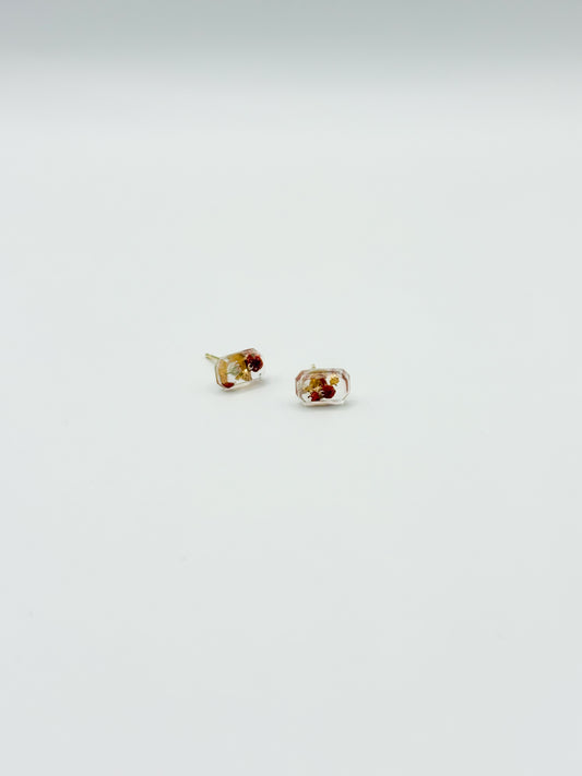 Mon Chéri Mini Emerald Cut Stud Earrings