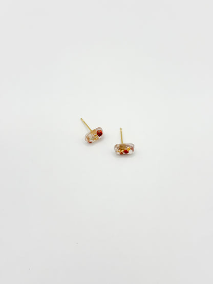 Mon Chéri Mini Emerald Cut Stud Earrings