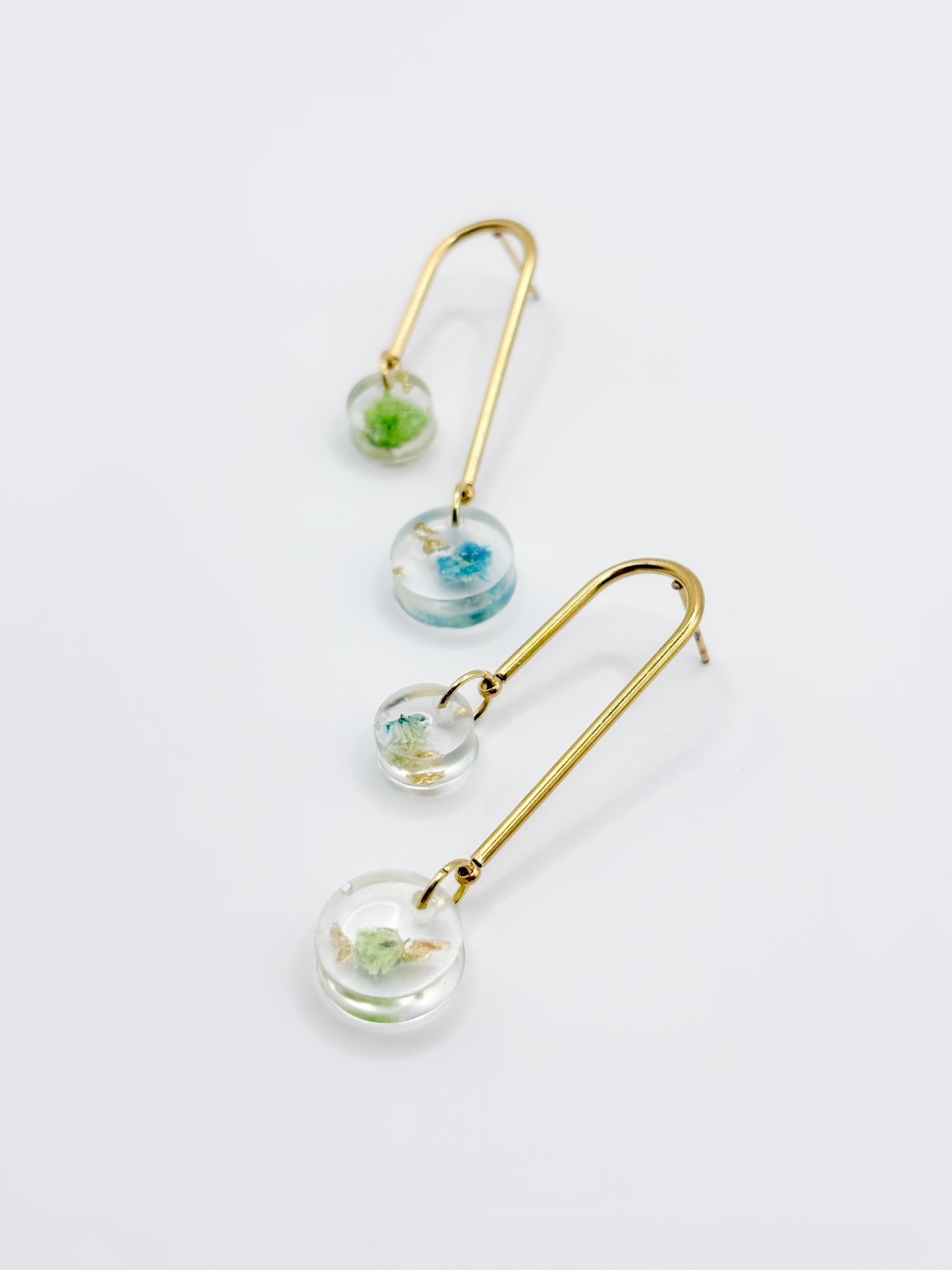 Forgotten Gardens Asymmetric Arch Drop Earrings