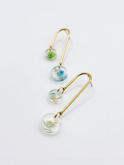 Forgotten Gardens Asymmetric Arch Drop Earrings