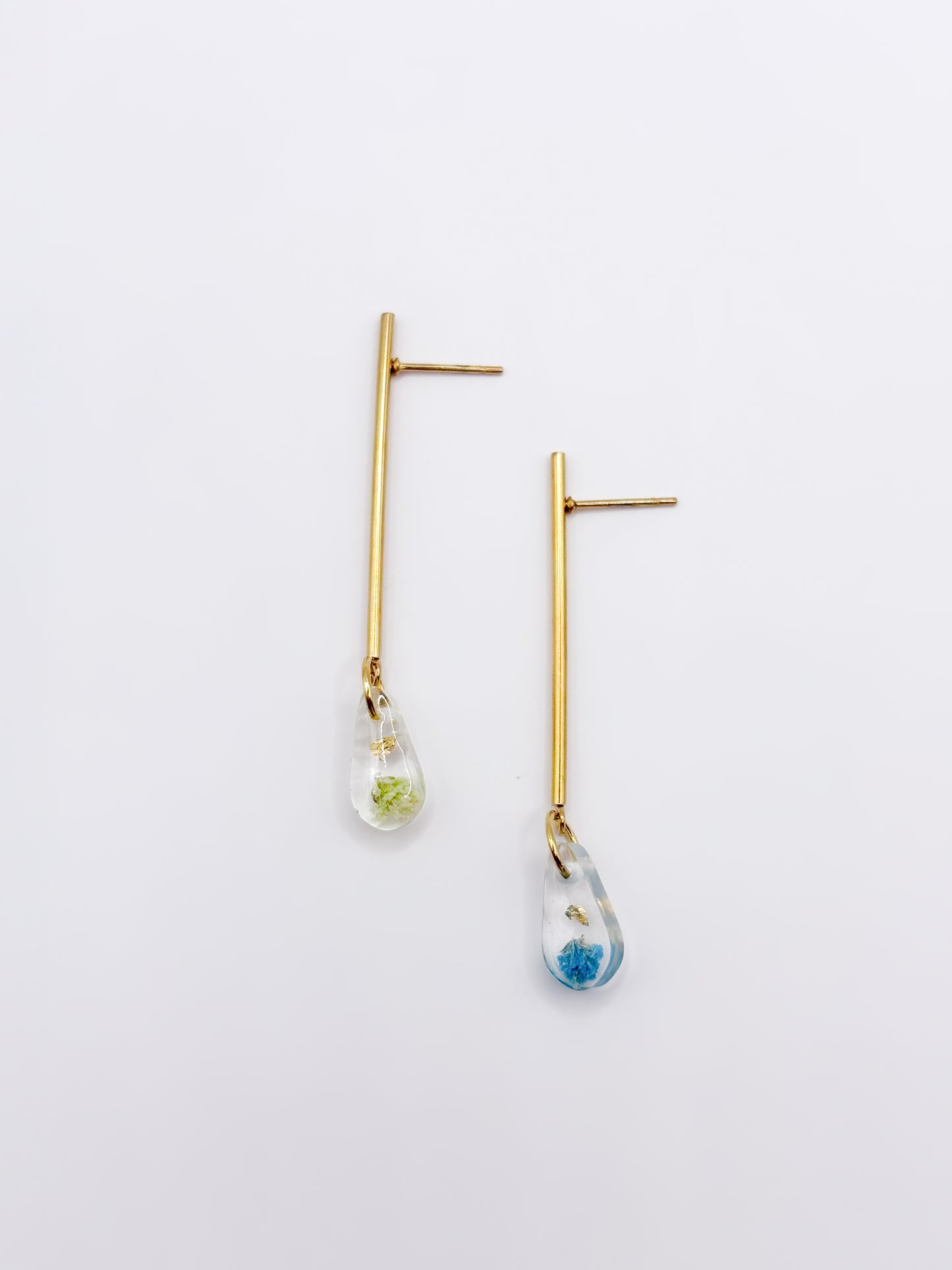 Forgotten Gardens Linear Mini Teardrop Earrings