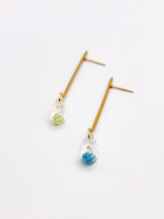 Forgotten Gardens Linear Mini Teardrop Earrings