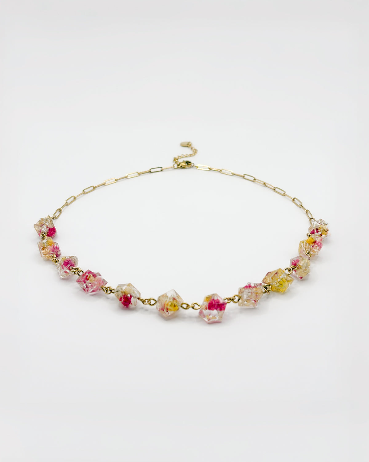 Strawberry Lemonade Crystal Necklace