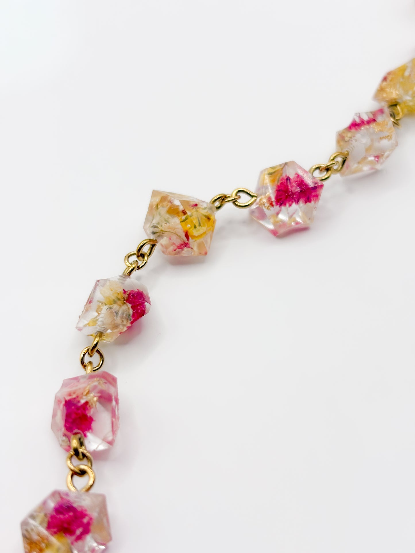 Strawberry Lemonade Crystal Necklace