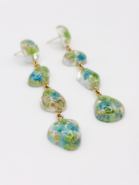 Forgotten Gardens Small Pebble 4-Drop Earrings