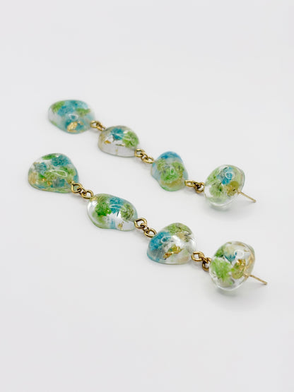 Forgotten Gardens Small Pebble 4-Drop Earrings